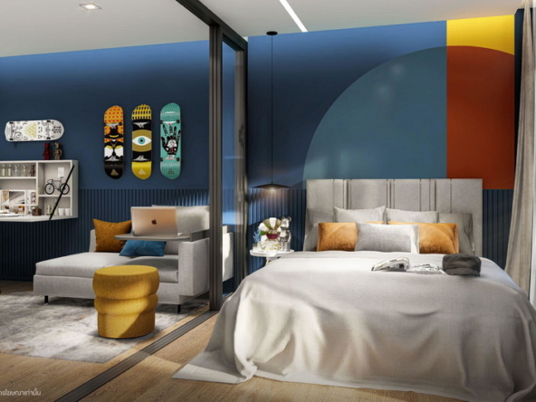 28sqm Living Bed V2 Niche Mono Rama9 1