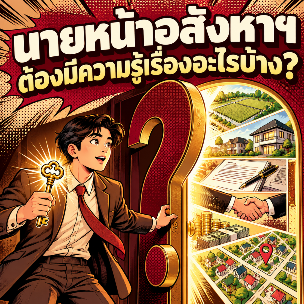 2. นายหน้าอสังหาฯ ต้องมีความรู้เรื่องอะไรบ้าง