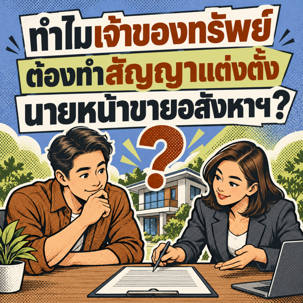 25.ทำไมเจ้าของทรัพย์ต้องทำสัญญาแต่งตั้งนายหน้า