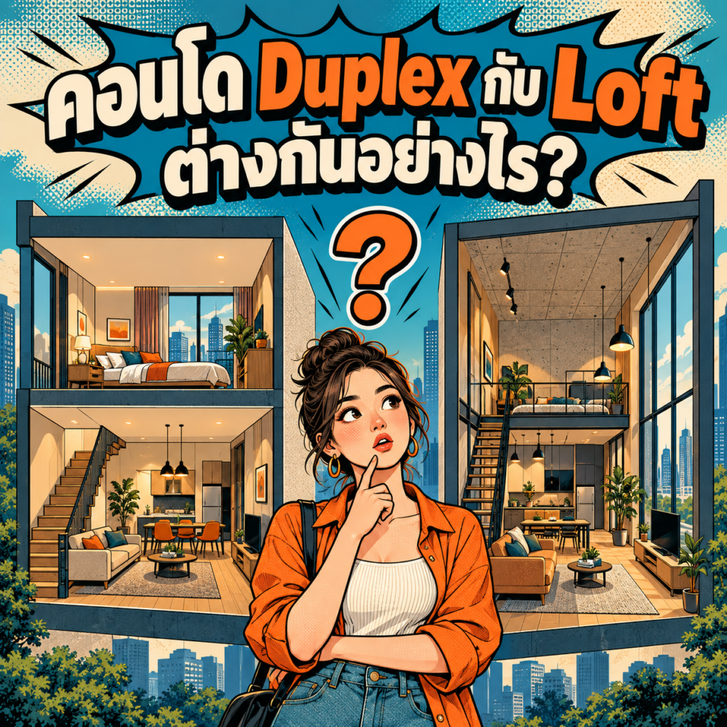35.คอนโด duplex กับ loft ต่างกันอย่างไร