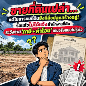 38.ขายที่ดินเปล่า…แต่ในสารบบที่ดินยังมีสิ่งปลูกสร้าง