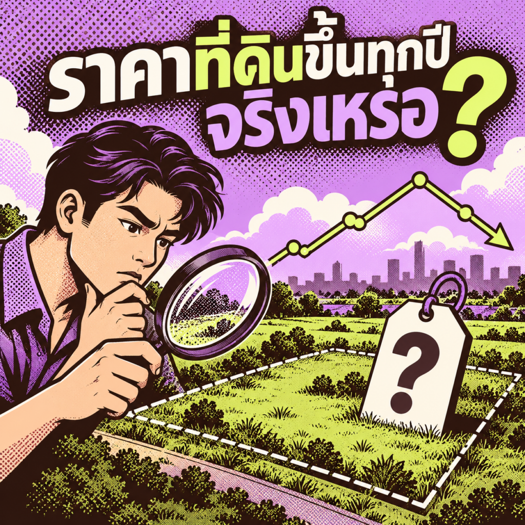 39.ราคา ที่ดินขึ้นทุกปีจริงเหรอ
