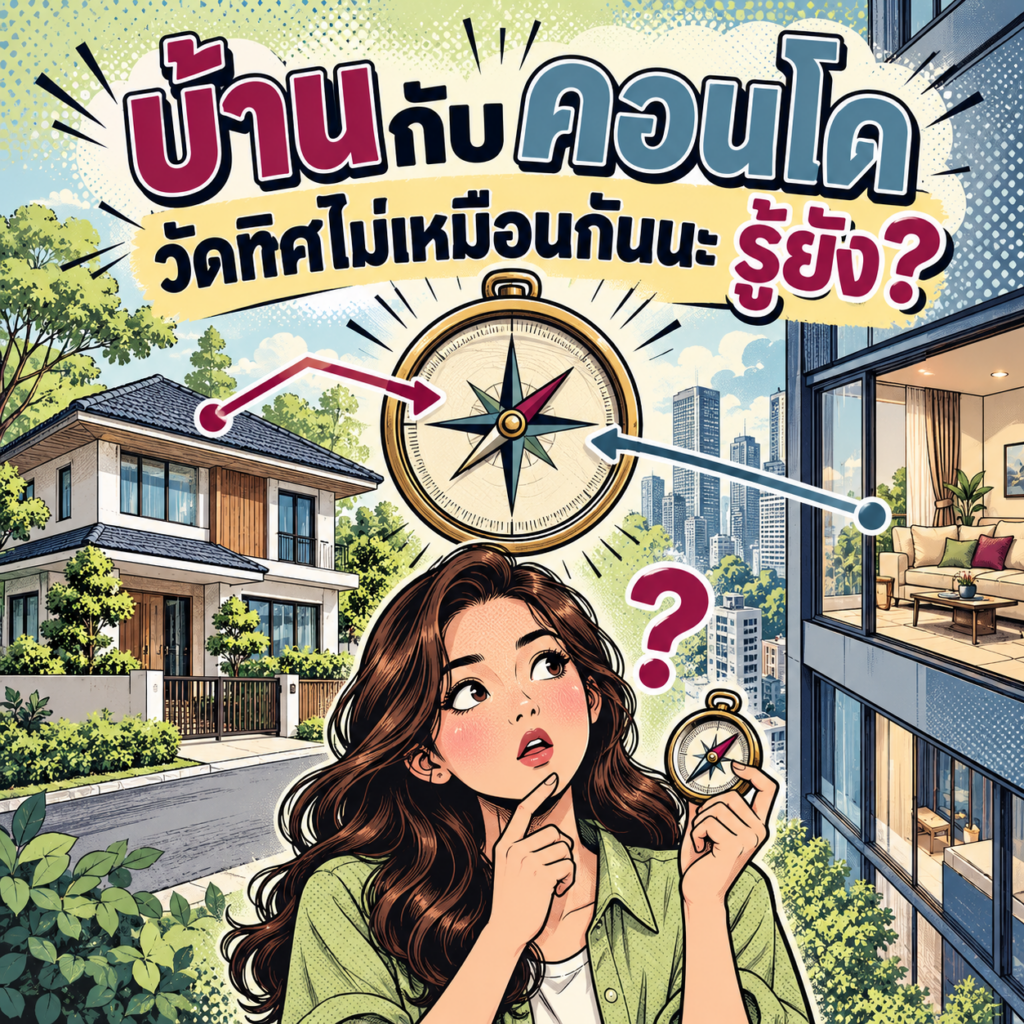 46.บ้านกับคอนโด วัดทิศ อย่างไร