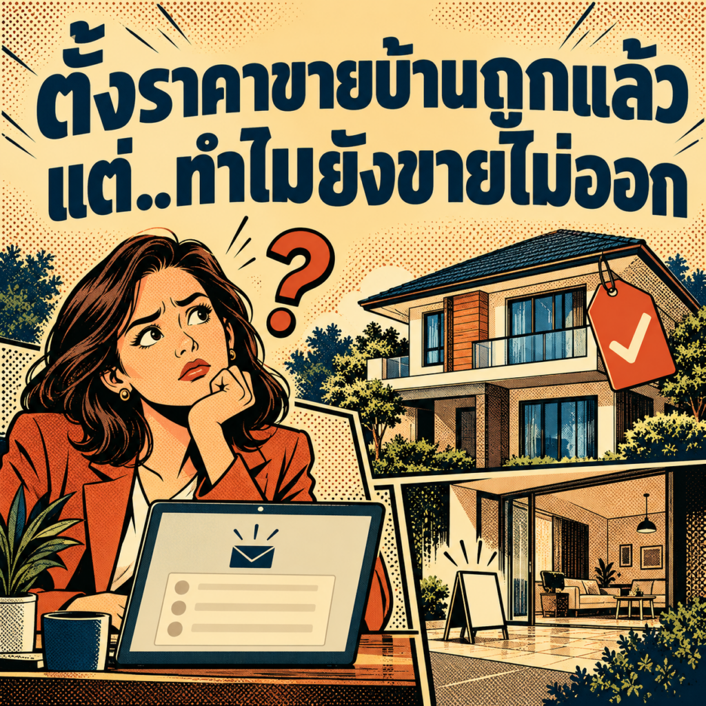 50.ตั้งราคาขายบ้านถูกแล้ว แต่.ทำไมยังขายไม่ออก