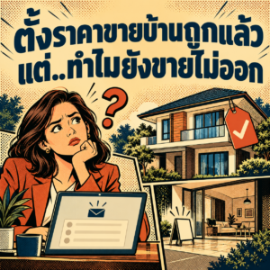 50.ตั้งราคาขายบ้านถูกแล้ว แต่.ทำไมยังขายไม่ออก