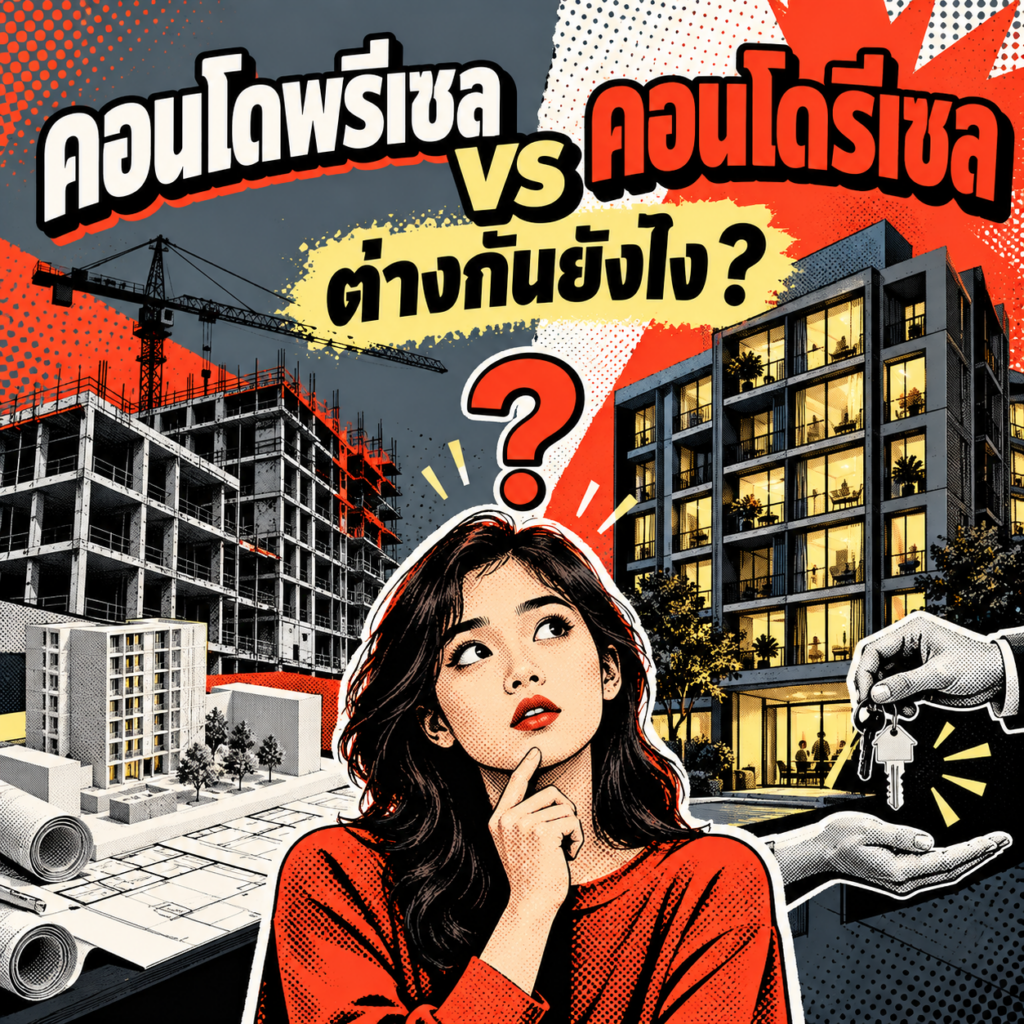 52.คอนโดพรีเซล กับ คอนโดรีเซล