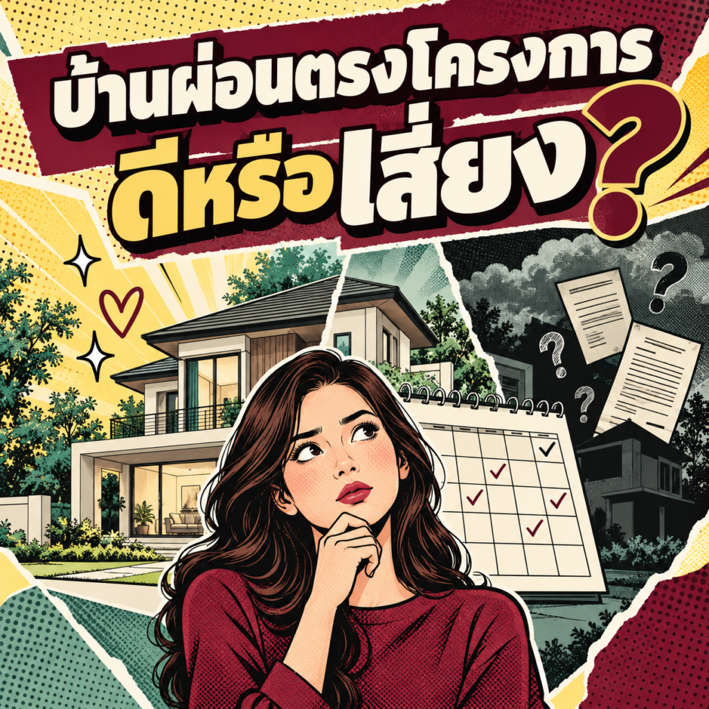 55.บ้านผ่อนตรงโครงการ ดีหรือเสี่ยง