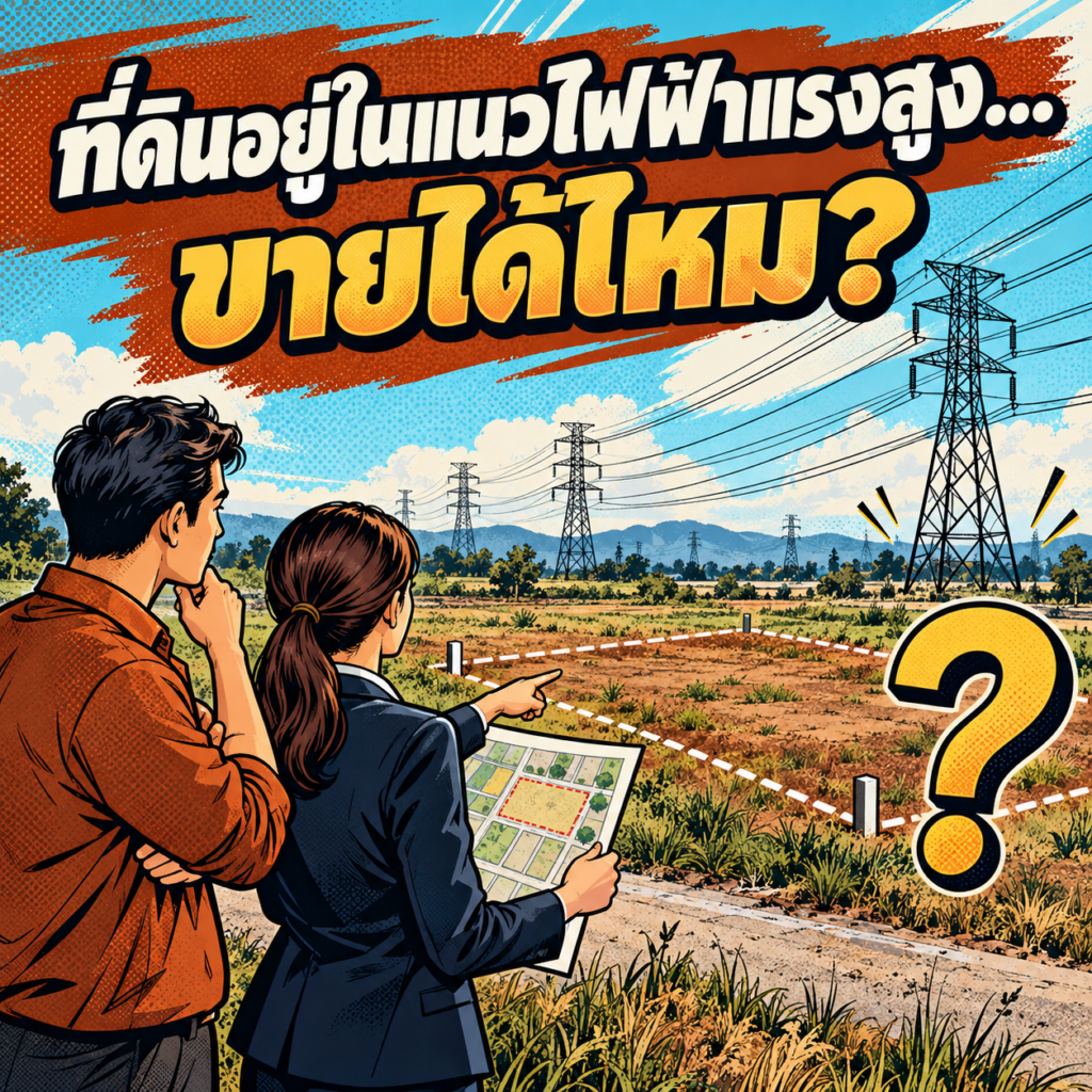61.ที่ดินอยู่ในแนวไฟฟ้าแรงสูง…ขายได้ไหม