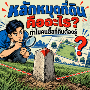 64.หลักหมุดที่ดิน คืออะไร ทำไมคนซื้อที่ดินต้องรู้