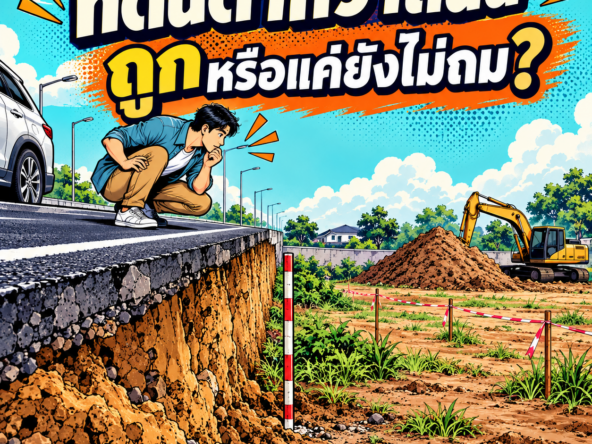 66. ที่ดินต่ำกว่าถนน ถูกหรือแค่ยังไม่ถม