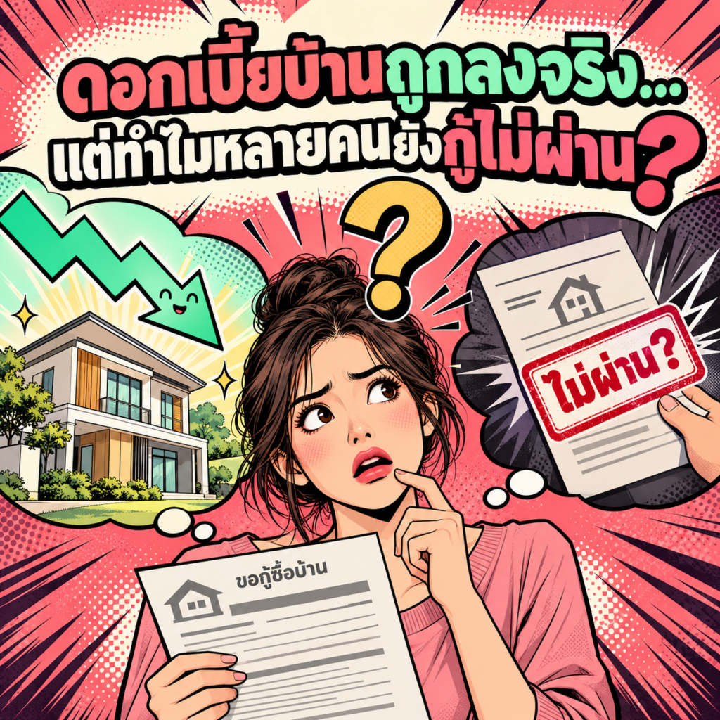 73.ดอกเบี้ยบ้านถูก แต่ทําไมหลายคนยังกู้ไม่ผ่าน