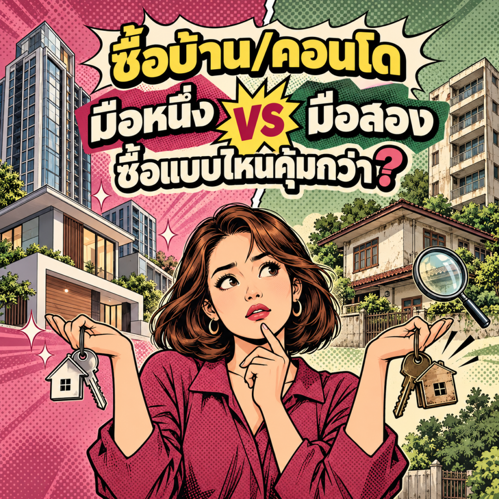 78.บ้านมือหนึ่ง VS มือสอง แบบไหนคุ้มกว่า