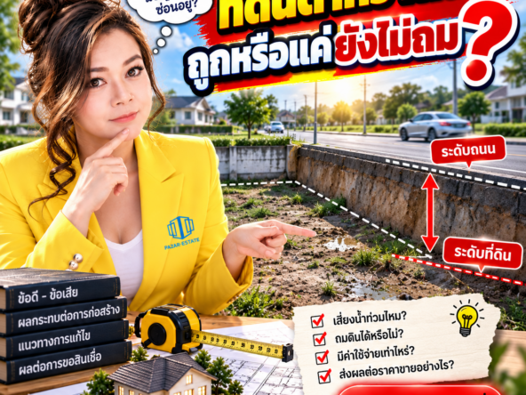 EP66 ที่ดินต่ำกว่าถนน ถูกหรือแค่ยังไม่ถม 1