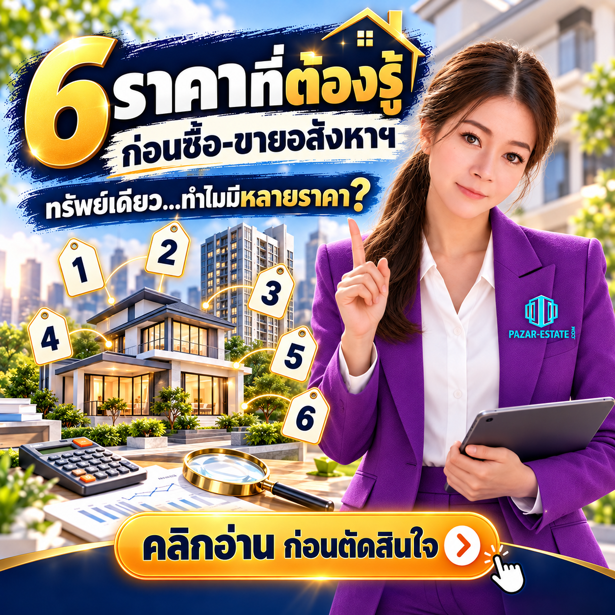 EP81 6 ราคาที่ต้องรู้ ก่อนซื้อ ขายอสังหาฯ