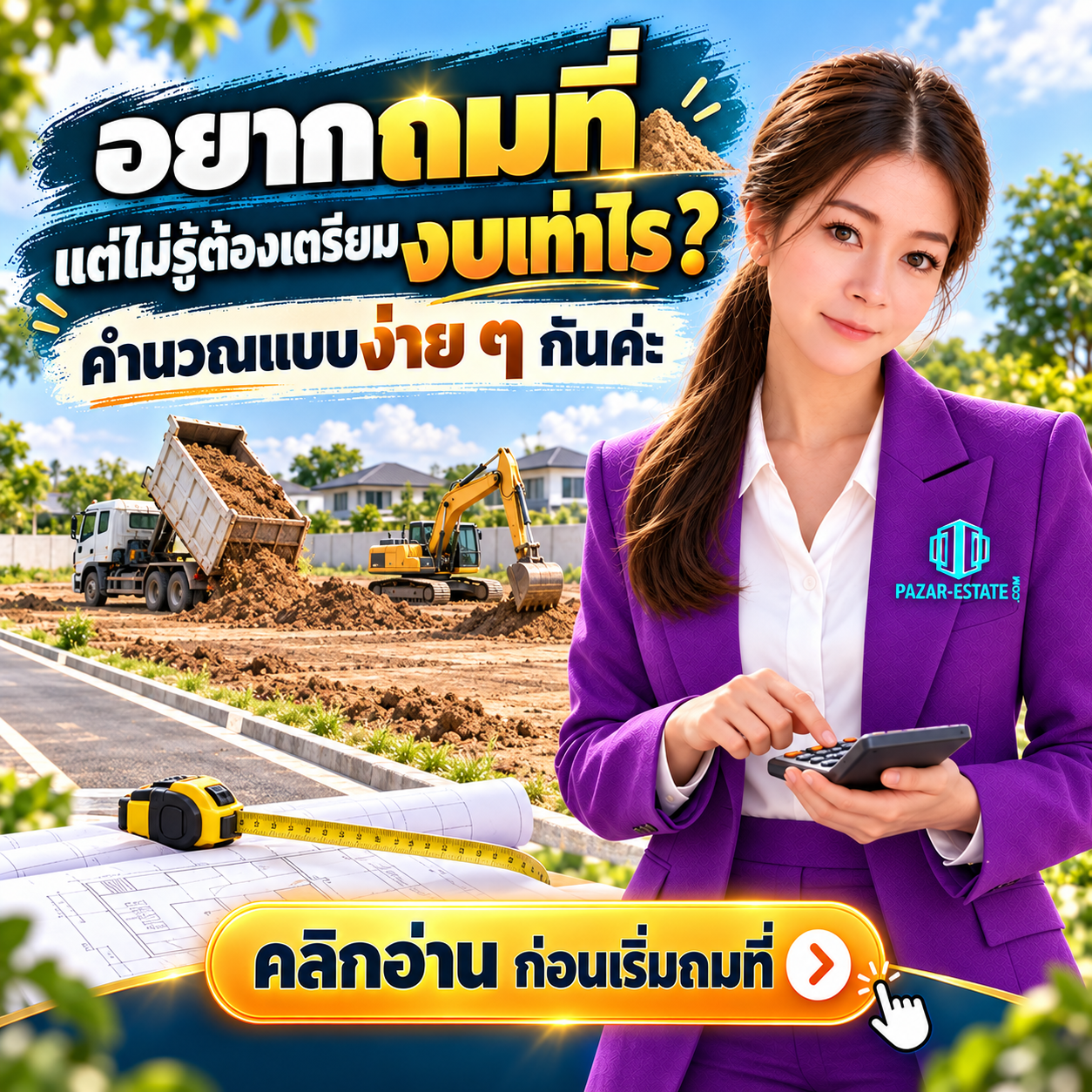 EP82 การคำนวณค่าถมดิน